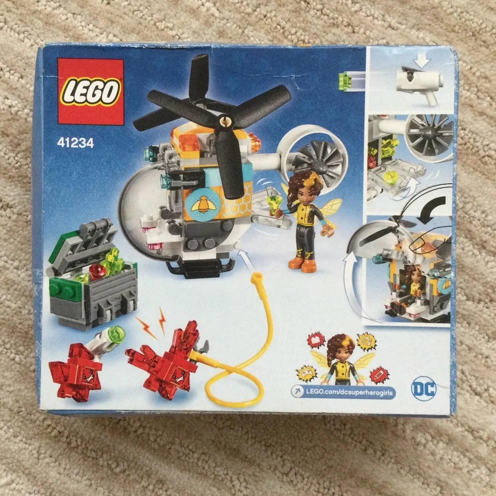 NIB LEGO DC Super Hero Girls Bumblebee Helicopter 41234 Building Set Sealed
